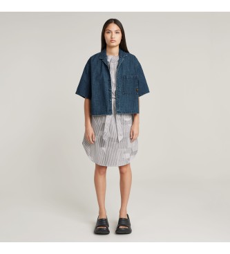 G-Star Gegrtetes Kleid mit grauen Seitenschlitzen