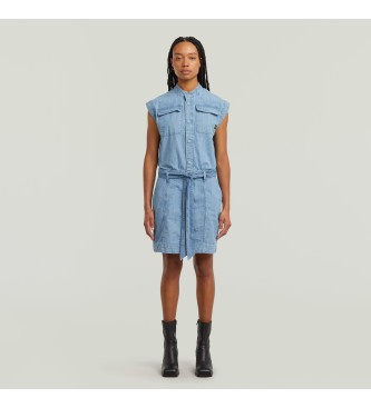 G-Star Taschenkleid blau