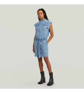 G-Star Taschenkleid blau