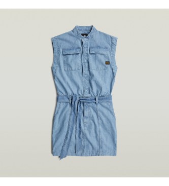 G-Star Taschenkleid blau