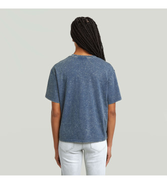 G-Star T-shirt g-script dlav bleu