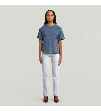G-Star T-shirt g-script dlav bleu