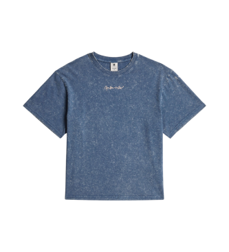 G-Star T-shirt g-script dlav bleu