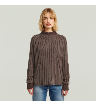 G-Star Washed loose turtle brown jumper