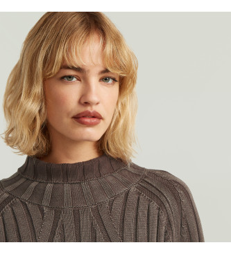 G-Star Washed loose turtle brown jumper