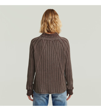 G-Star Washed loose turtle brown jumper