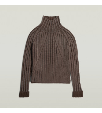 G-Star Washed loose turtle brown jumper
