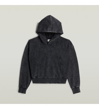 G-Star Bluza Washed A Line Script w kolorze czarnym