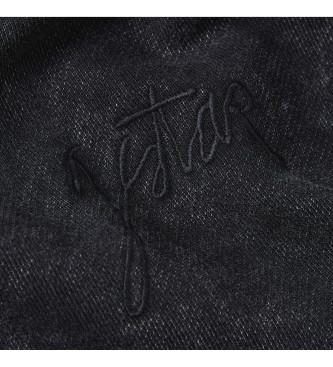 G-Star Bluza Washed A Line Script w kolorze czarnym