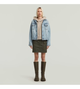 G-Star Sweat  capuche dlav en forme de colonne vertbrale beige