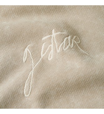 G-Star Sweat  capuche dlav en forme de colonne vertbrale beige