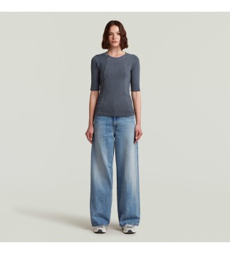 G-Star T-shirt dlav  ctes troites bleu