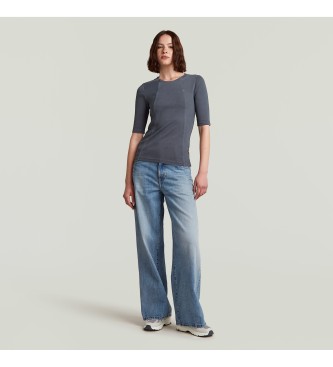 G-Star T-shirt dlav  ctes troites bleu