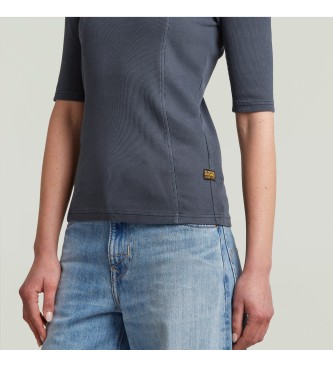 G-Star T-shirt dlav  ctes troites bleu