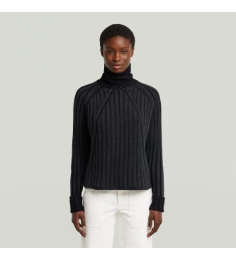 G-Star Washed loose turtle jumper black