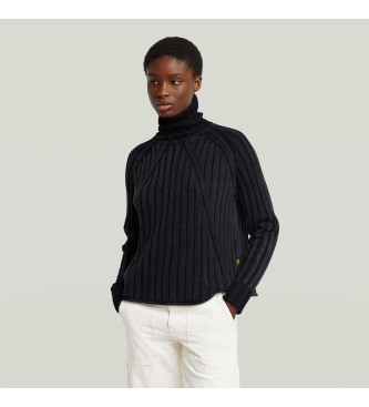 G-Star Washed loose turtle jumper black