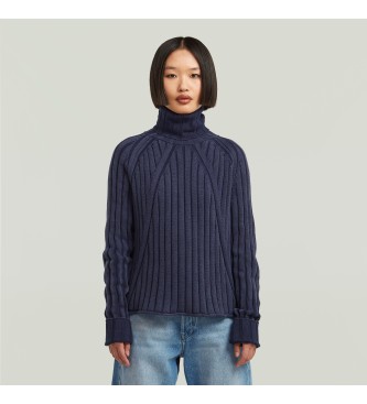 G-Star Washed loose turtle navy jumper