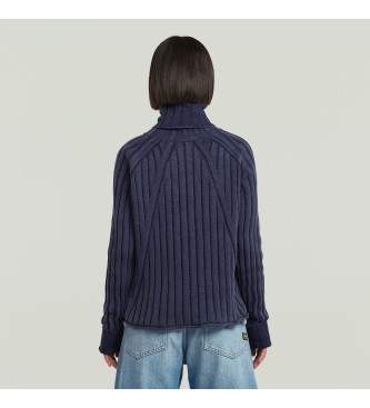 G-Star Washed loose turtle navy jumper
