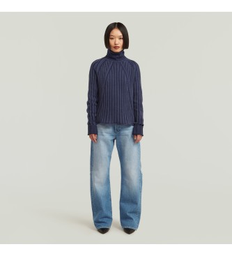 G-Star Washed loose turtle navy jumper