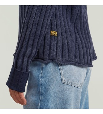 G-Star Washed loose turtle navy jumper
