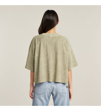 G-Star Oprana majica Multi Logo Oversize bež barve