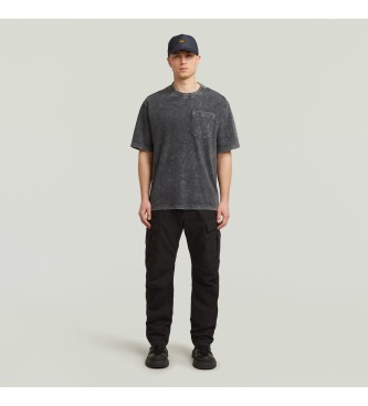G-Star T-shirt met gewassen zakken grijs