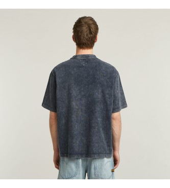 G-Star Camiseta Washed Pocket marino