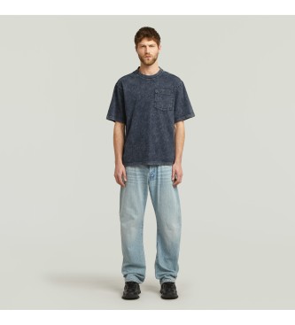 G-Star Camiseta Washed Pocket marino