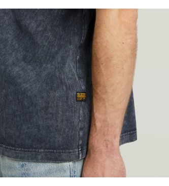 G-Star Camiseta Washed Pocket marino