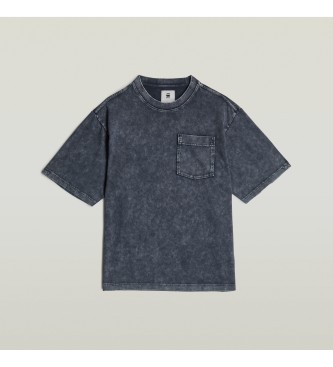 G-Star Camiseta Washed Pocket marino