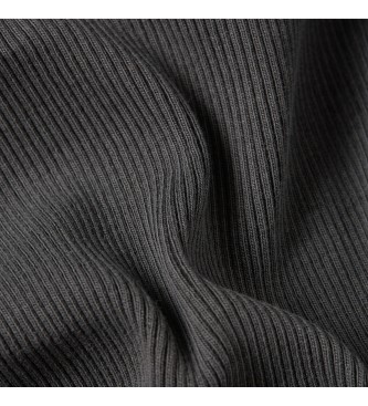 G-Star Washed Slim Rib Kleid schwarz