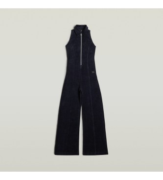 G-Star Wide leg velvet jumpsuit navy