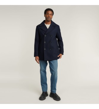 G-Star Cappotto in lana blu scuro