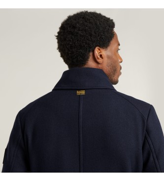 G-Star Navy Wool Coat