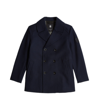 G-Star Cappotto in lana blu scuro