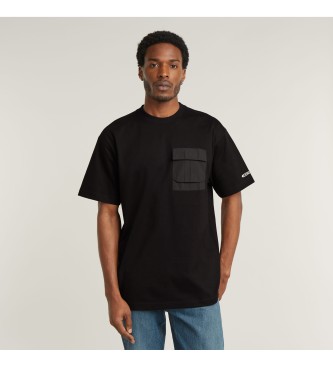 G-Star Woven mix T-shirt black