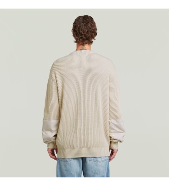 G-Star Woven Mix beige jumper