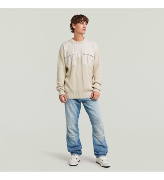 G-Star Woven Mix beige jumper