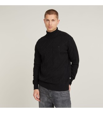 G-Star Zig-Zag Structure Turtle Knitted jumper black