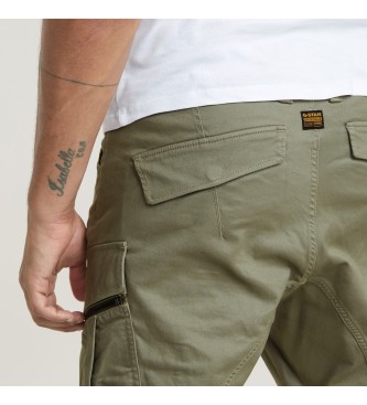 G-Star Spodnie Zip Pocket 3D Skinny Cargo 2.0 brązowe zielonkawo-brązowe