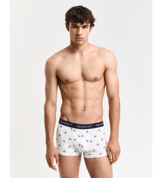 Gant Geschenkverpakking met 3 boxershorts wit, marine, groen