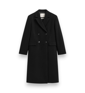 Gant Cappotto in misto lana e cashmere nero