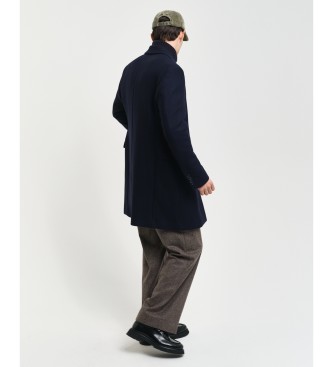 Gant Cappotto classico in lana blu scuro