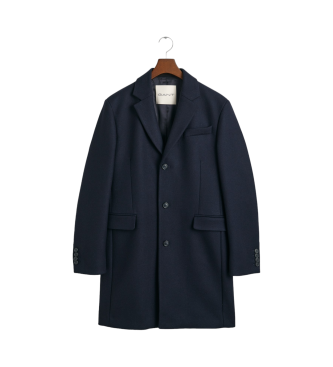 Gant Cappotto classico in lana blu scuro