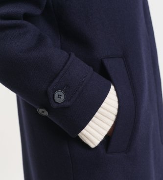Gant Wollmix-Mantel Car marineblau