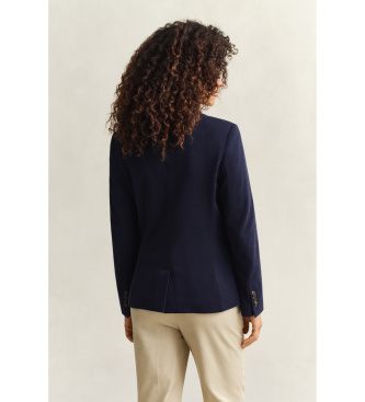Gant Blazer Americana Slim Fit en piqué marine