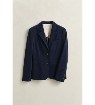 Gant Blazer Americana Slim Fit en piqué marine