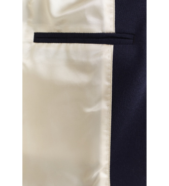 Gant Blazer Americana Slim Fit en piqué marine