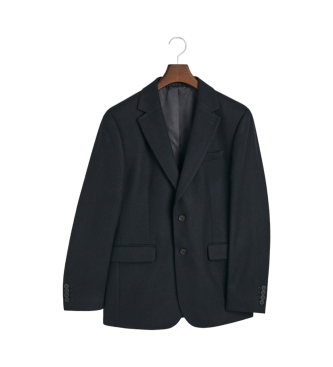 Gant Blazer da abito slim fit blu scuro a spina di pesce