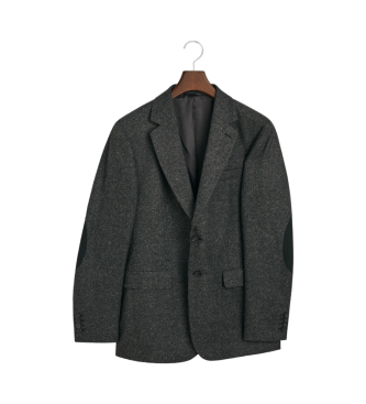 Gant Blazer de fato de corte justo Donegal cinzento escuro